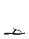 Tory Burch Miller Pave Logo Thong Sandals