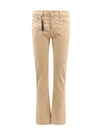 INCOTEX STRETCH COTTON TROUSER WITH BACK SUEDE LOGO PATCH