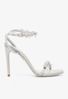 RENÉ CAOVILLA 105 CRYSTAL-EMBELLISHED BOWS SANDALS