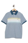 Original Penguin Chest Stripe Cotton Polo In Deep Dive