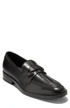 Cole Haan Men's Modern Essentials Leather Bit Loafer In Black Gray Pin