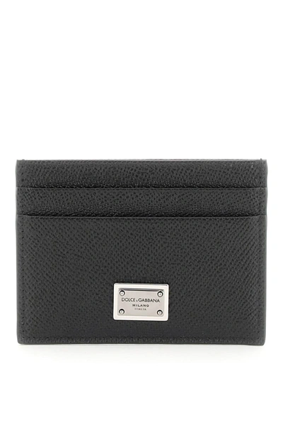 Dolce & Gabbana Card Holder With Logo Men In Black