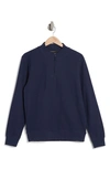 Westzeroone Riverbend Half Zip Pullover In Blue Night
