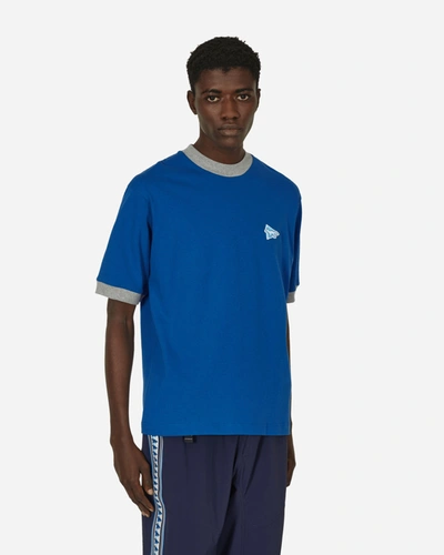 And Wander Maison Kitsuné Ringer Cotton T-shirt In Blue