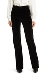 FRAME THE SLIM STACKED VELVET TROUSERS
