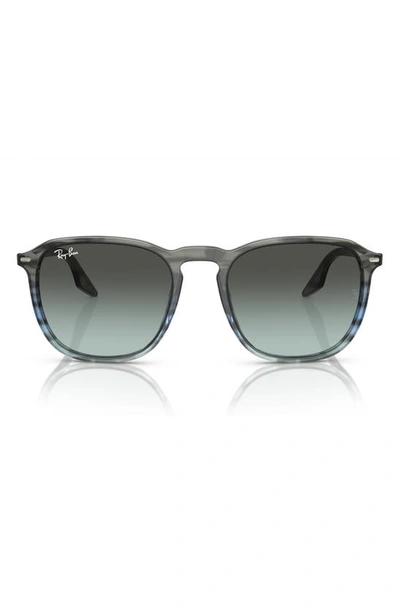 Ray Ban 52mm Gradient Square Sunglasses In Blue