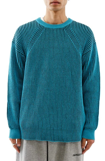 Iets Frans Plaited Rib Jumper In Turquoise