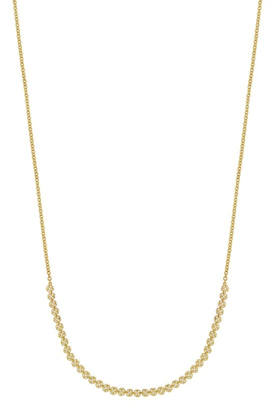 Bony Levy Diamond Disc Frontal Necklace In Gold