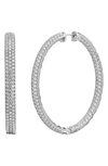 Bony Levy Diamond Inside Out Hoop Earrings In 18k White Gold