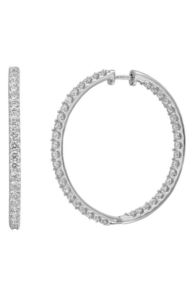 Bony Levy Audrey Diamond Inside Out Hoop Earrings In 18k White Gold