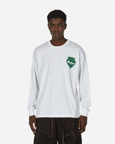 Neighborhood Abel Brown Longsleeve T-shirt In White