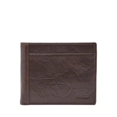 Fossil Men's Neel Leather Bifold In Brown