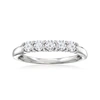 Ross-simons Lab-grown Diamond 5-stone Ring In Sterling Silver In White