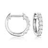 Ross-simons Lab-grown Diamond Hoop Earrings In Sterling Silver In White