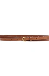 RAG & BONE MINI BELIZE DOUBLE WRAP LEATHER BELT