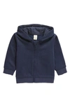 Tucker + Tate Organic Cotton Blend Fleece Zip Hoodie In Navy Blazer