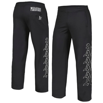 Pleasures Black Oakland Athletics Pitcher Track Pants
