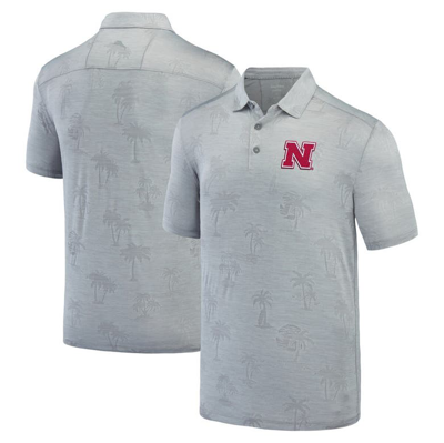 Tommy Bahama Gray Nebraska Huskers Sport Palm Coast Palmera Islandzone Polo