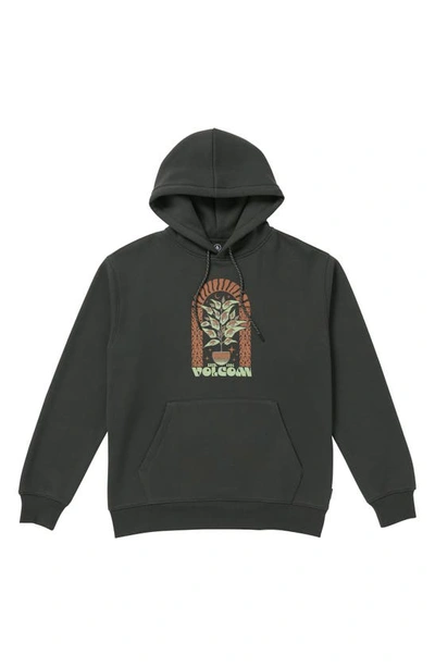 Volcom Earth Tripper Graphic Hoodie In Stealth