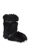 Jeffrey Campbell Fluffed Up Faux Fur Bootie In Black
