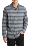 TRAVISMATHEW CLOUD FLANNEL BUTTON-UP SHIRT