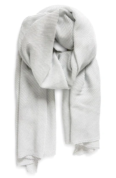 Tasha Crinkle Scarf In Silver