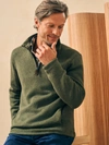 Faherty Sweater Fleece Quarter Zip In Maine Forest
