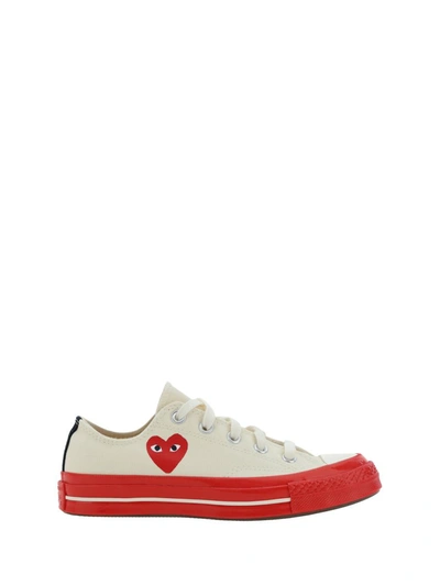 Comme Des Garçons Play X Converse Sneakers In White
