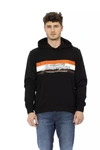 AUTOMOBILI LAMBORGHINI AUTOMOBILI LAMBORGHINI SLEEK COTTON HOODIE WITH ICONIC SLEEVE MEN'S LOGO