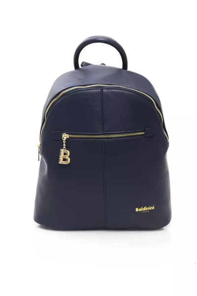 Baldinini Trend Chic Backpack With En Women's Accents In Blue