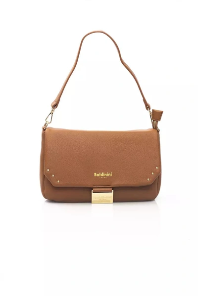 Baldinini Trend Elegant Shoulder Bag With En Women's Accents In Brown