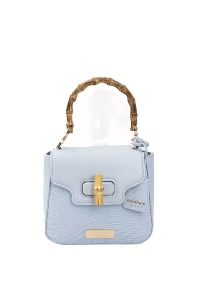 Baldinini Trend Elegant Shoulder Bag With En Women's Accents In Light Blue