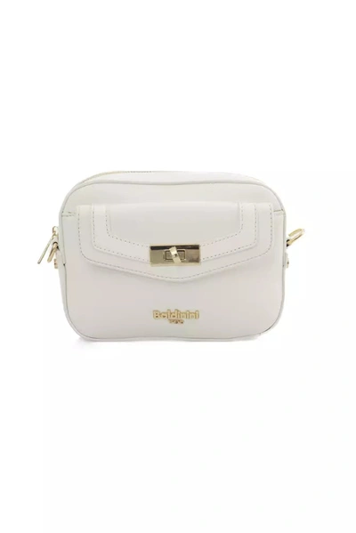Baldinini Trend Elegant En-detailed Shoulder Women's Bag In White