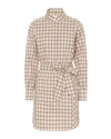 BURBERRY BURBERRY ICONIC CHECK COTTON SHIRT DRESS IN SWEET WOMEN'S PINK