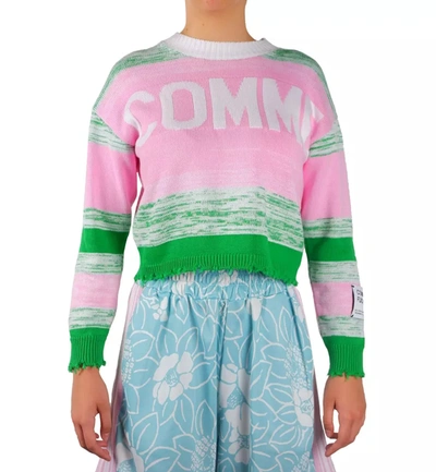 Comme Des Fuckdown Pink Viscose Sweater