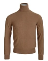 Dolce & Gabbana Beige Cashmere Turtleneck Pullover Men's Sweater In Beige