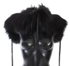 Dolce & Gabbana Black Fox Fur Shoulder Wrap Cover Collar Scarf In Black