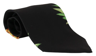 Dolce & Gabbana Elegant Black Silk Tie For Sophisticated Style