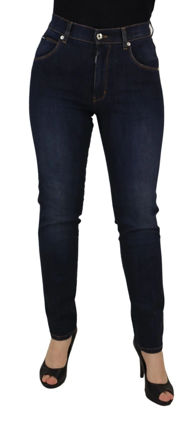Dolce & Gabbana Elevate Your Denim Game With High Waist Skinny Women's Jeans In Blue