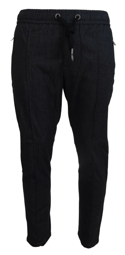 Dolce & Gabbana Elegant Tapered Blue Denim Men's Pants