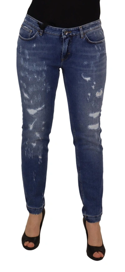 DOLCE & GABBANA DOLCE & GABBANA CHIC LOW WAIST SKINNY DENIM WOMEN'S JEANS