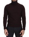 Dolce & Gabbana Green Cashmere Crewneck Pullover Sweater In Brown