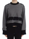 DOLCE & GABBANA DOLCE & GABBANA ELEGANT GRAY CASHMERE BLEND LACE WOMEN'S SWEATER