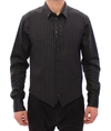 Dolce & Gabbana Elegant Gray Striped Wool Dress Men's Vest In Gray