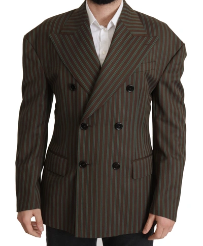 Dolce & Gabbana Multicolor Striped Double Breasted Men's Blazer