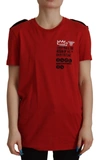 Dolce & Gabbana Red Amor Vincit Omnia Crewneck T-shirt In Red