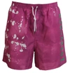 DSQUARED² DSQUARED² PINK TIE DYE SWIM SHORTS MEN'S BOXER