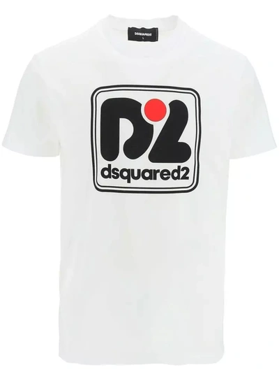 Dsquared² Elevated Casual White Crew Neck Men's Tee