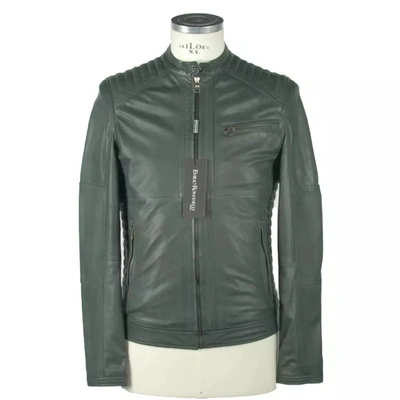 EMILIO ROMANELLI EMILIO ROMANELLI EMERALD ELEGANCE LEATHER MEN'S JACKET