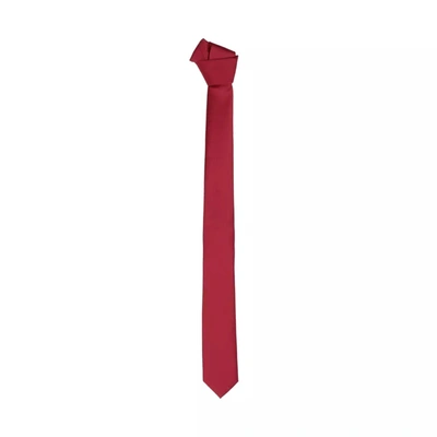 Emilio Romanelli Elegant Slim Red Silk Men's Tie